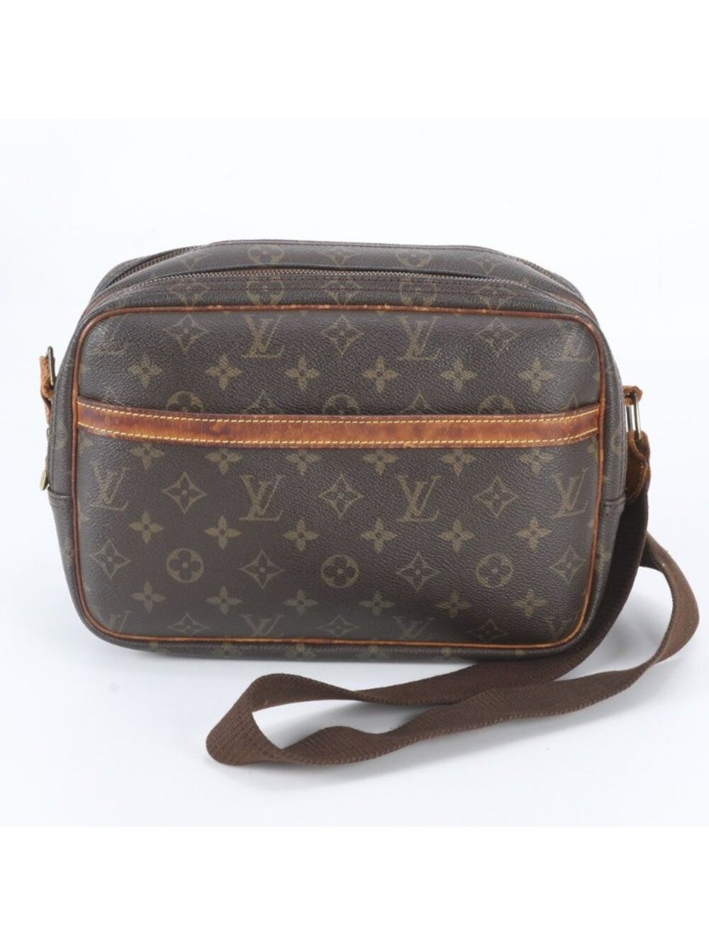 Louis Vuitton Monogram Reporter PM Leather Shoulder Bag Crossbody Messenger
